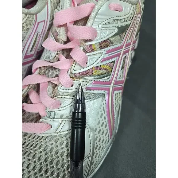 Asics Gel Kayano 16 Womens 9.5 Running Shoes Pink Silver White T050N - Picture 14 of 16